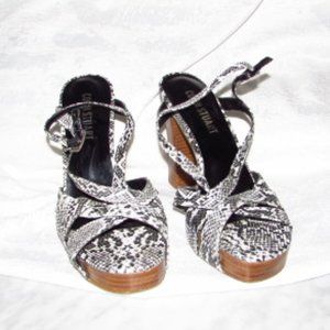 Colin Stuart Faux Snakeskin Sandal